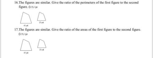 Being timed, the figures are similar. give the ratio of the area/perimeter of the first figure to
