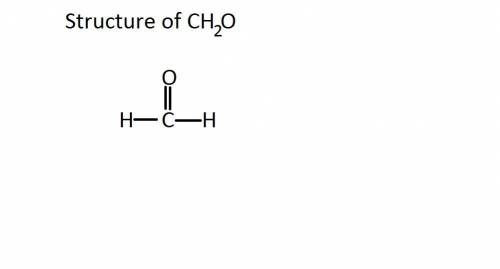 The molecule ch2o contains two single bonds and one double bond. true or false