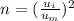 n=(\frac{u_i}{u_m})^2