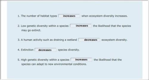 Biodiversity can be studied at three levels: genetic diversity, species diversity, and ecosystem div