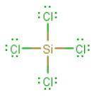 The molecule SiCl4 has what kind of shape?