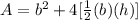 A=b^2+4[\frac{1}{2}(b)(h)]