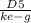 \frac{D5}{ke-g}