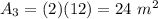 A_3=(2)(12)=24\ m^2