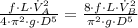 \frac{f\cdot L \cdot \dot V_{A}^{2}}{4\cdot \pi^{2}\cdot g \cdot D^{5}} = \frac{8\cdot f\cdot L \cdot \dot V_{B}^{2}}{\pi^{2}\cdot g \cdot D^{5}}