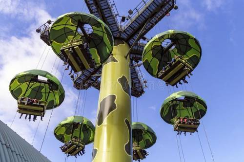 Have you ever visited an amusement park and taken a ride on a parachute drop ride? These types of ri