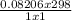 \frac{0.08206 x 298}{1x1}