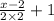 \frac{x-2}{2\times 2}+1