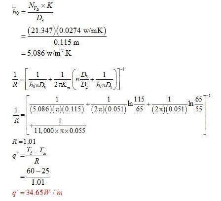 1. Saturated steam at 4 bars absolute pressure with a mean velocity of 3 m/s flows through a horizon