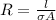 R = \frac{l}{\sigma A}