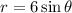 r=6\sin\theta