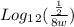 Log_1_2(\frac{\frac{1}{2} }{8w} )