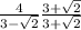 \frac{4}{3 - \sqrt{2}}   \frac{3 + \sqrt{2}}{3 + \sqrt{2}}