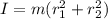 I=m(r_1^2+r_2^2)