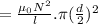 =\frac{\mu_0N^2}{l}.\pi(\frac d2)^2