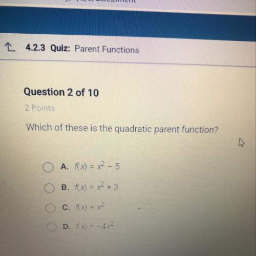 Which of these is the quadratic parent function?