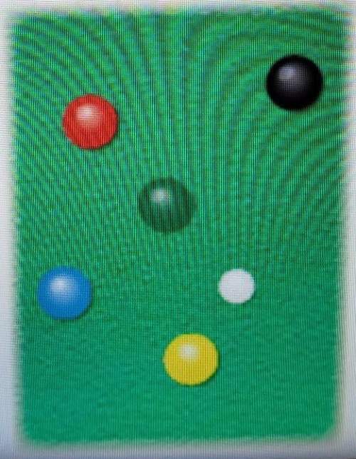 The picture shows the arrangement of balls in a game of boccie. the object of the game is to throw y