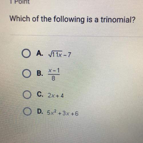 Which of the following is a trinomial?