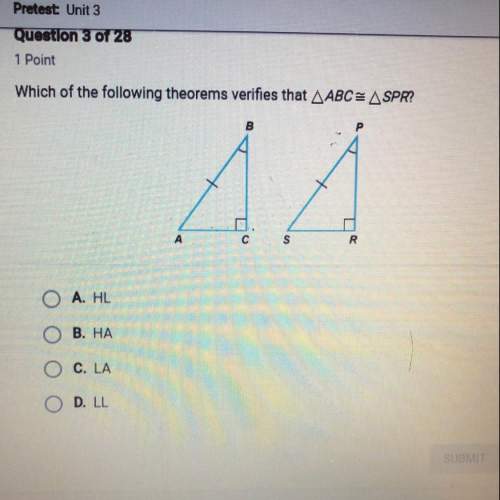 Which of the following theorems verifies that abc=spr