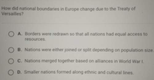 How did national boundaries in europe change due to the treaty of versailles?