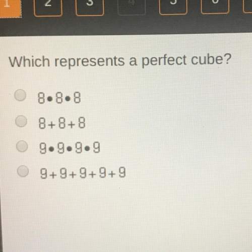 Which represents a perfect cube?