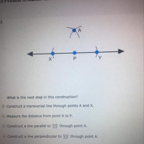 What is the next step in this construction?  a.) construct a transversal line through po
