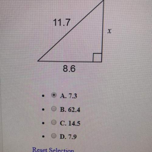 Find x to the nearest tenth. answer