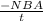 \frac{-NBA}{t}