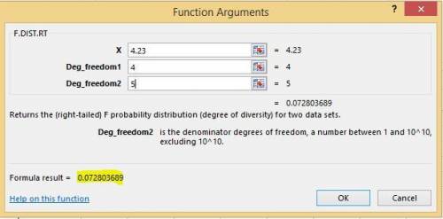 Use the given information to bound the p-value of the F statistic for a one-tailed test with the ind