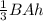 \frac{1}{3} BAh\\