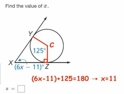 Please use the following image below in order to answer the question: Find the value of x. What is t