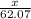 \frac{x}{62.07}