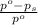 \frac{p^o-p_s}{p^o}