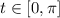 t\in [0,\pi]