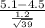 \frac{5.1-4.5}{\frac{1.2}{\sqrt{39} } }