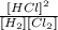 \frac{[HCl]^2}{[H_{2}][Cl_{2}]}