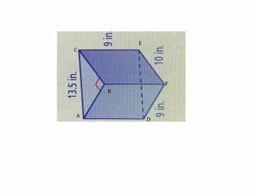 Find the surface area of the prism. Write your answer as a decimal.
