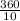 \frac{360}{10}