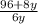 \frac{96 + 8y}{6y}