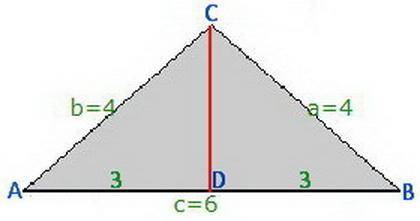 In an isosceles triangle, the equal sides are 2/3 if the length of the base. Determine the measure i