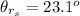 \theta_{r_s }  = 23.1 ^o