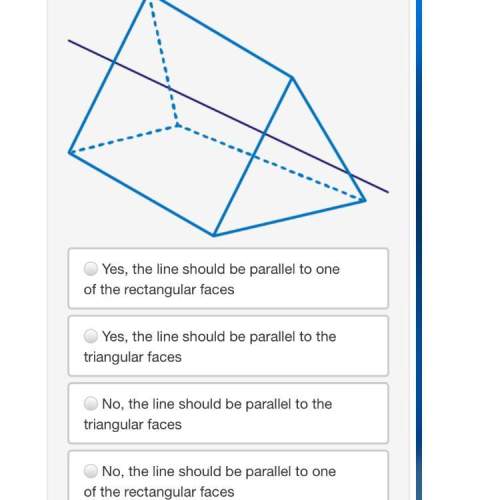 Mateo has drawn a line to represent the parallel cross-section of the triangular prism. is he correc