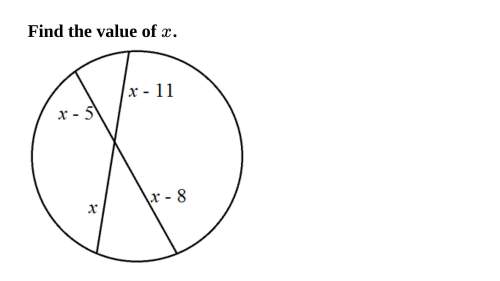 Find the value of x. explain how you got your answer !