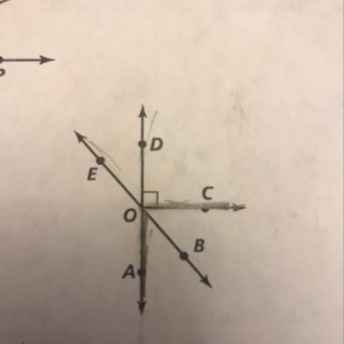 Name an angle adjacent and congruent to angle aoc ( diagram in picture)