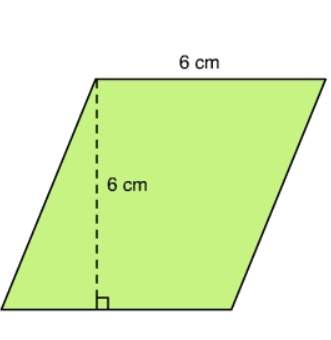 What is the area of the parallelogram?