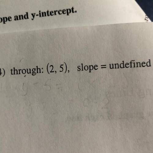 Write the standard form of the equation of the equation of the line through the given point with the