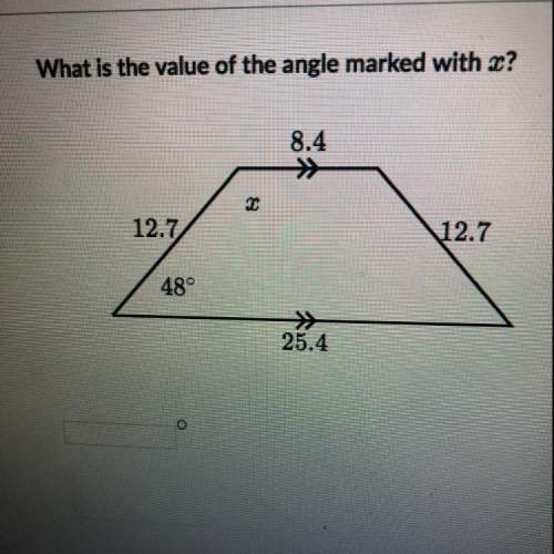 What is the value of the angle marked with x
