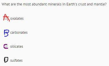 What are the most abundant minerals in earth's crust and mantle