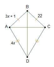 Figure abcd (below) is a kite. what is the length of line segment cd?