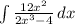 \int\limits {\frac{12x^2}{2x^3-4} } \, dx